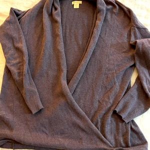 Faux wrap sweater